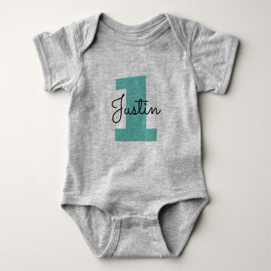 Baby's eerste geboorte, aangepast lichaamspak romper (Voorkant)