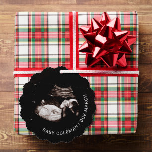 Baby's eerste glimp kerst ornament Kaart