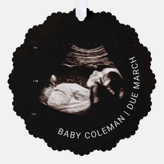 Baby's eerste glimp kerst ornament Kaart (Voorkant)