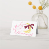 Baby's eerste haircut plaatskaartje (Voorkant)