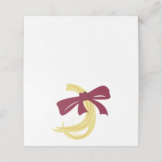 Baby's eerste haircut plaatskaartje (Buitenkant ongevouwen)