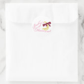 Baby's eerste haircut ronde sticker (Tas)