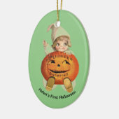 Baby's eerste Halloween gepersonaliseerd Ornament (Links)