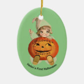 Baby's eerste Halloween gepersonaliseerd Ornament (Voorkant)