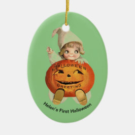 Baby's eerste Halloween gepersonaliseerd Ornament