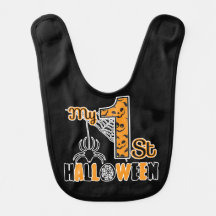Baby's eerste halloween, Herfst Baby Bib
