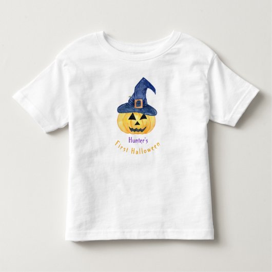 Baby's eerste Halloween Jack O'Lantern Kinder Shirts (Voorkant)
