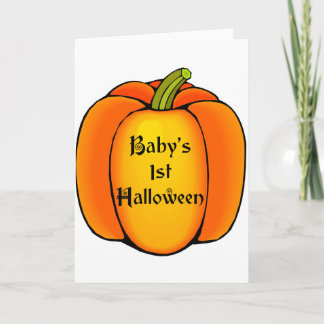Baby's eerste halloween kaart