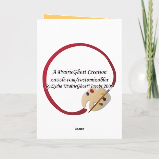 Baby's eerste Halloween Kaart (Achterkant)