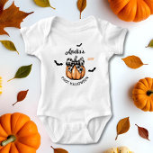 Baby's eerste Halloween Pumpkin Bow Bats Romper