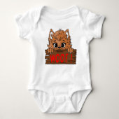 Baby's eerste Halloween schattig weerwolf kostuum Romper (Voorkant)