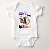 Babys Eerste Halloween Shirt w Chevron (Voorkant)
