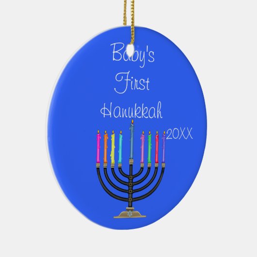 BABY'S EERSTE HANUKKAH-Ornament Keramisch Ornament (Rechts)