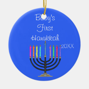BABY'S EERSTE HANUKKAH-Ornament Keramisch Ornament