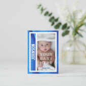 Baby's eerste honkbal Kaart Geboorte Aankondiging  (Staand voorkant)