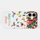 Baby's eerste iPhone 16 Hoesje (Achterkant horizontaal)