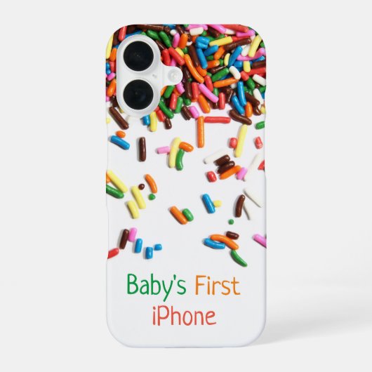 Baby's eerste iPhone 16 Hoesje (Achterkant)