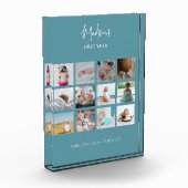 Baby's eerste jaar Foto collage geboorte Stats Blu (Links)