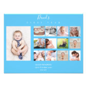 Baby's eerste jaar Foto Collage Keepomwille Boy Foto Afdruk (Voorkant)