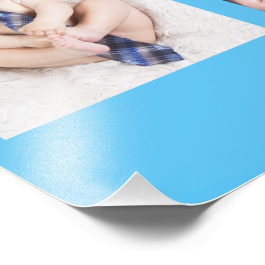 Baby's eerste jaar Foto Collage Keepomwille Boy Foto Afdruk (Hoek)