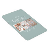 Baby's eerste jaar foto-inkuilschrift blauw magneet (Rechterzijde)