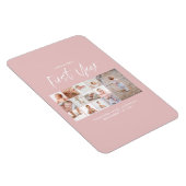 Baby's eerste jaar foto-inkuilschrift roze magneet (Rechterzijde)