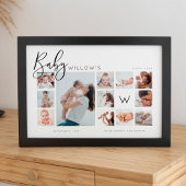 Baby's Eerste jaar Foto Keepomwille Collage Monogr Poster