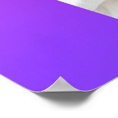 Baby's Eerste jaar Foto Poster Maandelijks Paars R (Hoek)