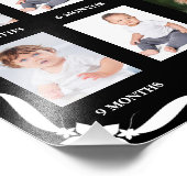 Baby's eerste jaar foto teken eerste jaar foto afdruk (Hoek)