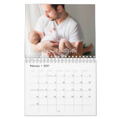 Baby's eerste jaar Fotocollage familie Keepslag Kalender (Feb 2027)