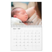 Baby's eerste jaar Fotocollage familie Keepslag Kalender (Mar 2027)