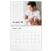 Baby's eerste jaar Fotocollage familie Keepslag Kalender (Feb 2026)