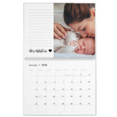 Baby's eerste jaar Fotocollage familie Keepslag Kalender (Jan 2026)