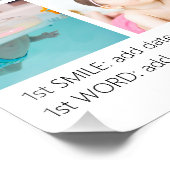 Baby's eerste jaar Fotocollage familie Keepslag Perfect Poster (Hoek)
