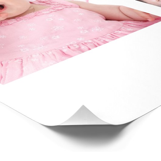 Baby's eerste jaar Fotocollage Keepomwille Foto Afdruk (Hoek)