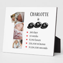 Baby's eerste jaar fotocollage nummer 1