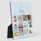 Baby's Eerste Jaar Foto'S Geboortestatistieken Bla Fotoplaat (Zijkant)