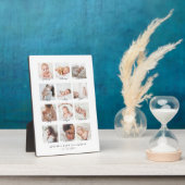 Baby's Eerste jaar Maandelijkse Foto Collage Keeps Fotoplaat (Zijkant)