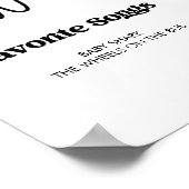 Baby's eerste jaar mijlpaal bord Sjabloon 1e BDA Poster (Hoek)