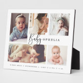 Baby's eerste jaar Newborn Photo Collage Keepomwil Fotoplaat (Zijkant)