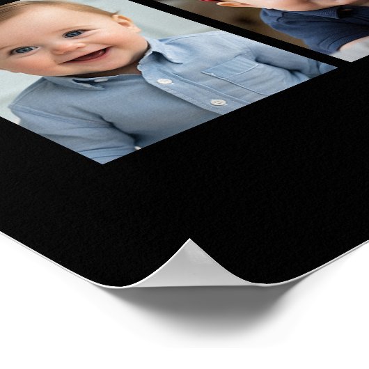 Baby's eerste jaar Poster-/printcollage - kan form Poster (Hoek)