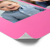 Baby's eerste jaar Poster-/printcollage - kan form Poster (Hoek)
