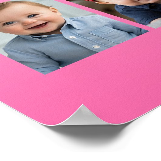 Baby's eerste jaar Poster-/printcollage - kan form Poster (Hoek)