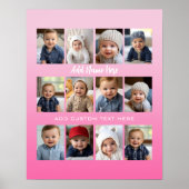 Baby's eerste jaar Poster-/printcollage - kan form Poster (Voorkant)