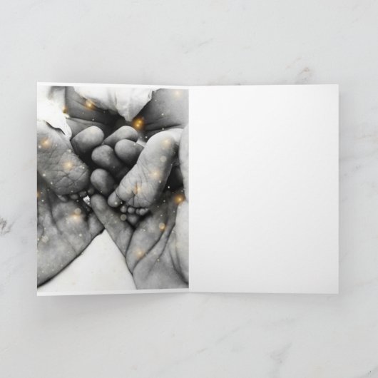 Baby's eerste jaar Wenskaart Kaart (Binnen)