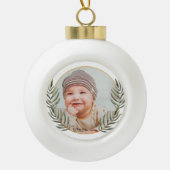 Baby's eerste keramische keramiek keramische bal ornament (Voorkant)
