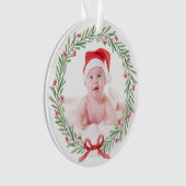 Baby's eerste Kerst Acryl Ornament 2024 (voorkant)