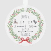 Baby's eerste Kerst Acryl Ornament 2024 (achterkant)