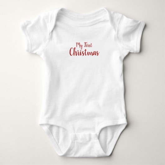 Baby's eerste kerst Baby Bodysuit (Voorkant)
