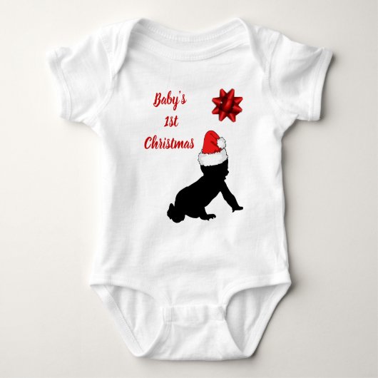 Baby's eerste kerst body romper (Voorkant)